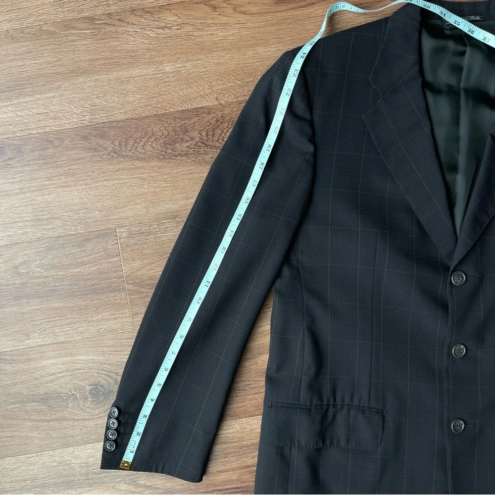 Corneliani Extra Fine Virgin Wool 3 Button Tailored Blazer IT50R US40R